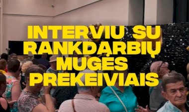Meno šventės interviu su rankdarbių mugės prekeiviais