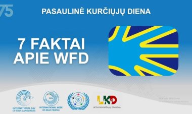 Pasaulio kurčiųjų federacijos (WFD) svarbiausi faktai.