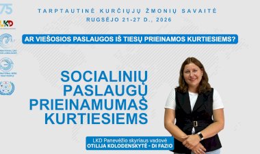 Socialinių paslaugų prieinamumas kurtiesiems