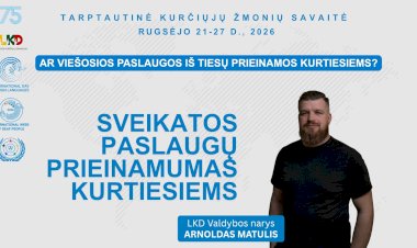 Sveikatos paslaugų prieinamumas kurtiesiems