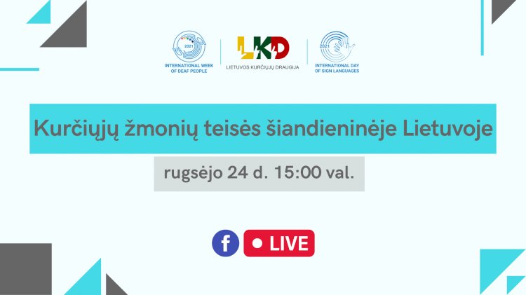 Diskusija „Kurčiųjų žmonių teisės šiandieninėje Lietuvoje“