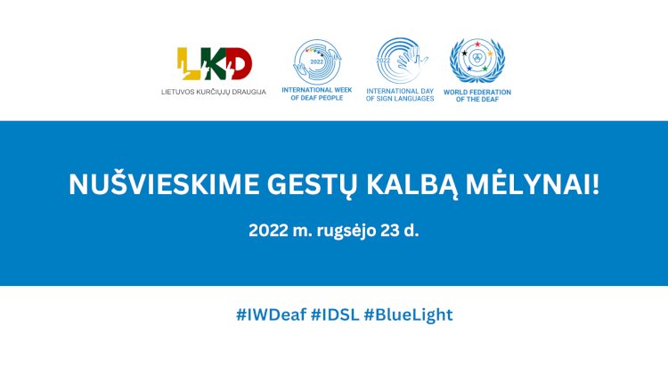LKD kviečia jungtis prie akcijos „Nušvieskime gestų kalbą mėlynai!“